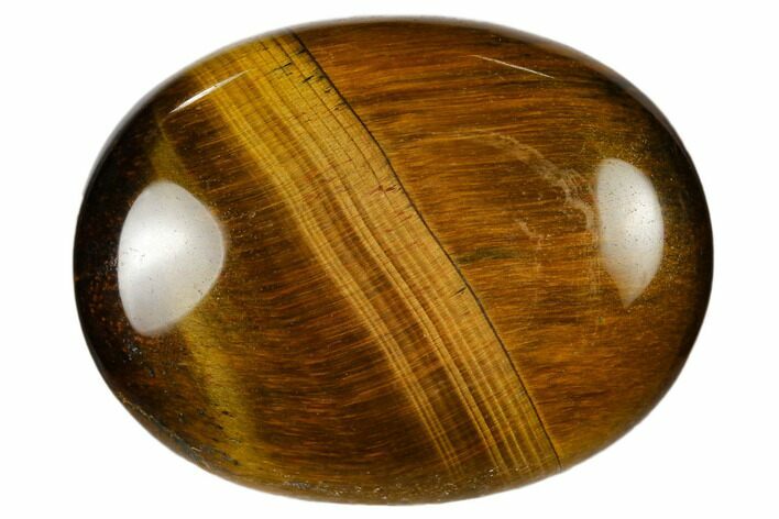 1.8" Polished Tiger's Eye Pocket Stone  - Photo 1